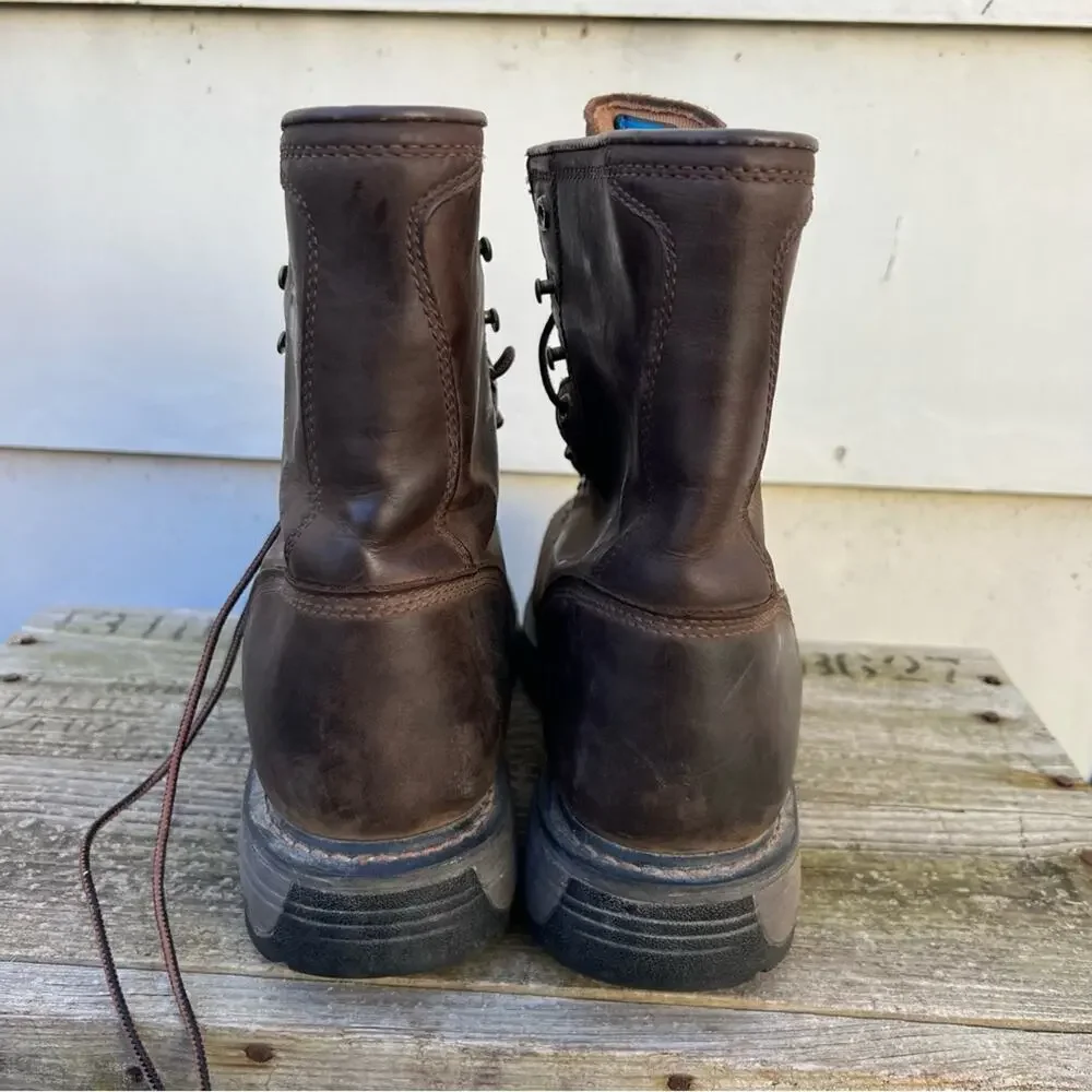 Ariat Workhog 8” Waterproof ATE Lace Up Leather Work Boots 12D